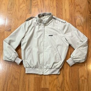 Members Only Beige Windbreaker Jacket